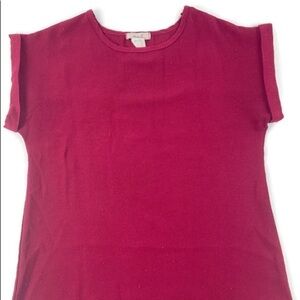 Marci Womens Blouse Burgundy Small
